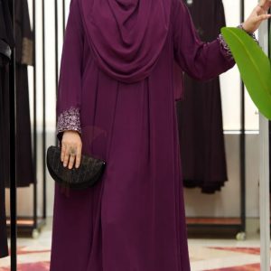 𝐊𝐎𝐓𝐈 𝐀𝐛𝐚𝐲𝐚 কুর্তি+প্লাজু - Warm purple